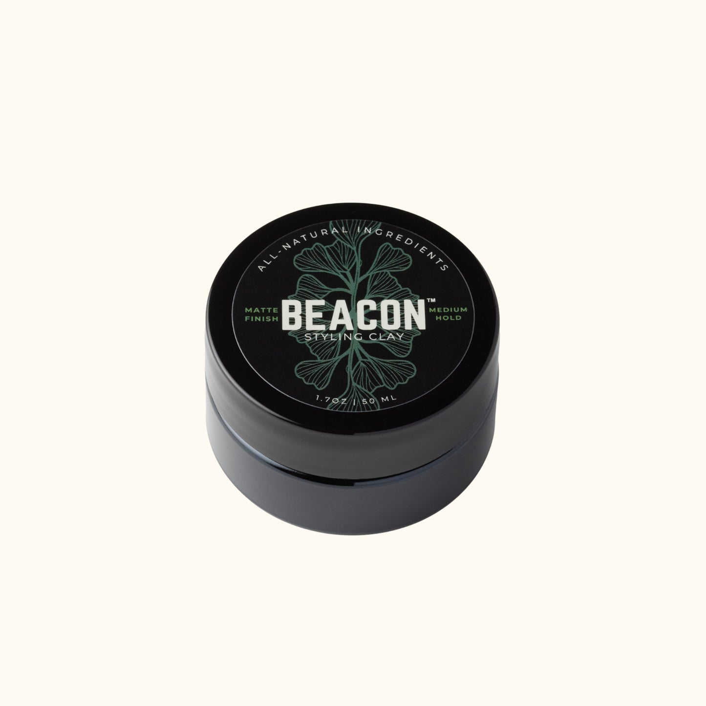 Beacon Styling Clay, medium hold matte finish hair clay for men and women, natural water-based formula.